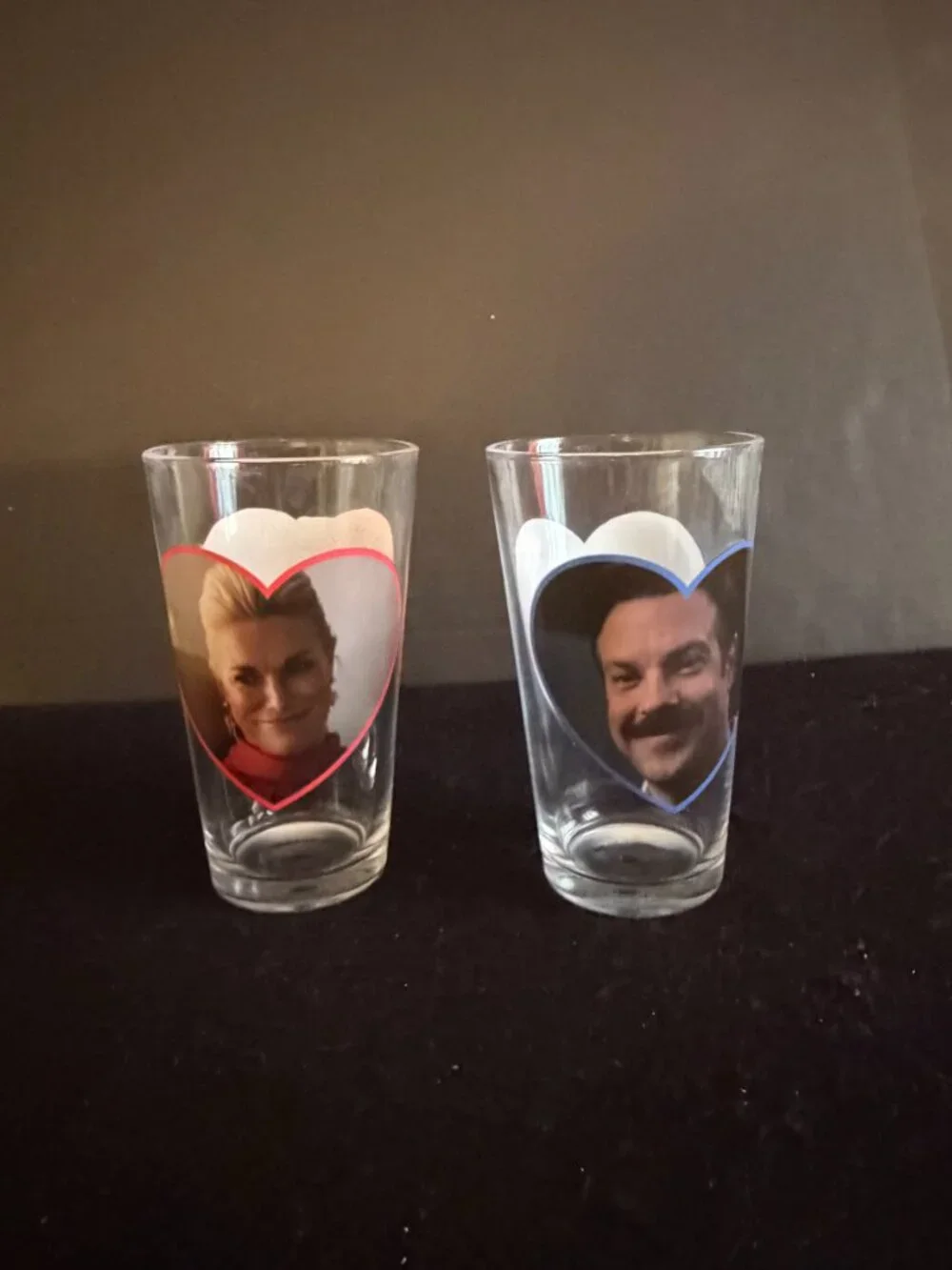 NIB ‘Ted Lasso’Valentine Glassware
